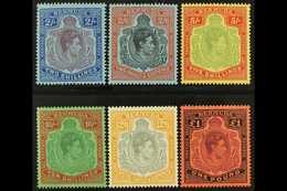 1938-53 KGVI Key Types Perf 14 Complete Set, SG 116d/21c, Very Fine Mint, Very Fresh. (6 Stamps) For More Images, Please - Bermuda