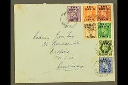 SOMALIA 1949 Plain Envelope To Australia, Franked KGVI 5c On ½d To 40c On 5d & 75c On 9d "B.M.A. SOMALIA" Ovpts, SG S10/ - Africa Orientale Italiana