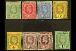 1907-09 MCA Wmk Set Inc Both 6d Shades To 1s, SG 25/31, Fine Mint (8 Stamps) For More Images, Please Visit Http://www.sa - Cayman (Isole)