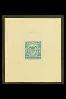 PROOF 1940s 2p Greenish Blue, Revenue Stamp, Master Die Proof By American Bank Note Co. For More Images, Please Visit Ht - Colombia