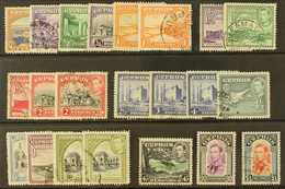 1938-51 Complete Definitive Set, SG 151/163 With All Of The Additional Perf And Shade Varieties, Fine Mint. (22 Stamps)  - Altri & Non Classificati