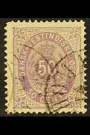 1873-1902 50c Reddish Lilac Perf 14x13½ (SG 29, Facit 13a), Fine Used, Very Fresh. For More Images, Please Visit Http:// - Danish West Indies