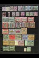 1874-1908 MINT & USED COLLECTION On A Stock Page, Inc 1874 1d (x3, Two Unused) & 1s Used, 1877-79 To 6d & 1s, 1882-83 "½ - Dominica (...-1978)