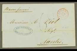 GUADELOUPE 1869 (5 Oct) Entire Addressed To France, Endorsed 'Steamer Francais', Bearing "Pointe A Pitre, Guadeloupe" &  - Other & Unclassified