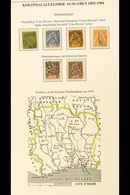 IVORY COAST 1892-1942 Fine Used Group Neatly Displayed On Pages, Includes 1892-99 20c, 25c X2, 40c, And 75c, 1900 25c, 1 - Other & Unclassified