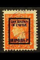 WWII PROPAGANDA FORGERY 2d Orange With "LIQUIDATION OF EMPIRE / BERMUDA IS" Overprint, Michel 12g, Used. For More Images - Altri & Non Classificati