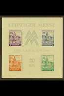 WEST SAXONY 1946 Leipzig Fair Wmk Ascending Steps Mini-sheet (Michel Block 5 Ya, SG MSRD51), Fine Never Hinged Mint, Fre - Other & Unclassified