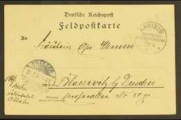 SOUTH WEST AFRICA 1904 (21 Jun) Stampless Feldpost Card (written At Abbabis) To Germany With Very Fine "KARIBIB" Cds, Al - Altri & Non Classificati