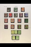 1937-1941 USED COLLECTION With Shades, Paper Types & Blocks In Hingeless Mounts On Leaves, Inc 1937-41 All Values To $2  - Straits Settlements