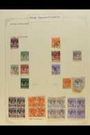 GENERAL ISSUES Stamps Of Straits Settlements Overprinted Single Line Chop, Used Values To 50c, Between SG J146 - J157, I - Altri & Non Classificati