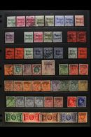 1898-1955 USED COLLECTION Presented On A Set Of Stock Pages. Includes Gibraltar Opt'd 1898-1900 To 50c, 1899 To 25c, KEV - Other & Unclassified