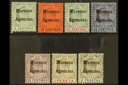 GIBRALTAR ISSUES OVERPRINTED: 1905-06 Complete Set, SG 24/30, Fine Mint. (7) For More Images, Please Visit Http://www.sa - Altri & Non Classificati