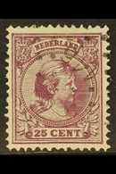 1891-94 25c Deep Purple Queen (SG 155, NVPH 42), Fine Used With Nice "146" (LICHTENVOORDE) Numeral Cancel, Very Fresh &  - Altri & Non Classificati