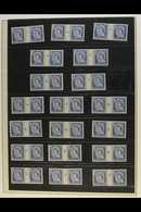 1956 COUNTER COILS COLLECTION A NEVER HINGED MINT COMPLETE COLLECTION Of 4d & 8d, Presented On Hingeless Pages In  (New  - Other & Unclassified