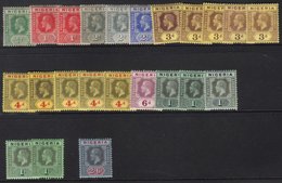 1914-29 KGV Definitives Set To 2s6d Plus Listed Shades Of 1d, 2d, 3d (x4 Incl. Thick Paper), 4d (x4), 1s (x4), SG 1/9 +  - Nigeria (...-1960)