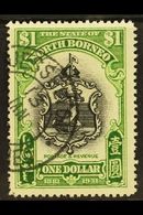 1931 $1 Black And Yellow- Green Anniversary, SG 300, Very Fine Used. For More Images, Please Visit Http://www.sandafayre - North Borneo (...-1963)