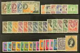 1953-63 COMPLETE QEII VERY FINE MINT COLLECTION. A Complete Run From Rhodes Set To Arms Definitive, SG 54/88 & 1963 Post - Rhodesia Del Nord (...-1963)