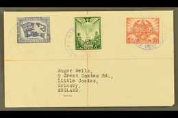 1947 Neat "Roger Wells" Envelope To England, Bearing Australia Peace Set, Tied By Fine HIGATURU Cds's In VIOLET.  For Mo - Papua Nuova Guinea