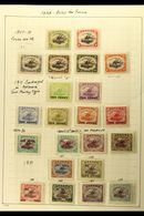 1907-1941 MINT COLLECTION In Hingeless Mounts On A Two-sided Page, ALL DIFFERENT, Inc 1907-10 Vals To 1s Wmk Upright Per - Papua New Guinea