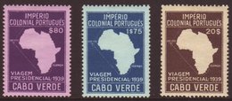 CAPE VERDE ISLANDS 1939 President Carmona Tour Set, SG 316/8, Very Fine Mint (3 Stamps) For More Images, Please Visit Ht - Other & Unclassified