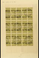 1909 4d Olive Overprinted "RHODESIA.", SG 105, Right Hand PART SHEET OF THIRTY (5 X 6), With Full Margins To Three Sides - Altri & Non Classificati