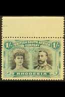 1910 1s Black And Deep Blue Green, Double Head, SG 151a, Very Fine Marginal Mint. For More Images, Please Visit Http://w - Other & Unclassified