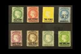 1884-94 Complete Basic Set With One Of Each Value, SG 36/45, Fine Mint. (8 Stamps) For More Images, Please Visit Http:// - Saint Helena Island