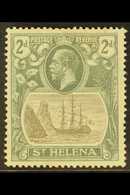 1922-37 2d Grey And Slate With "BROKEN MAINMAST" Variety, SG 100a, Fine Mint. For More Images, Please Visit Http://www.s - Isola Di Sant'Elena