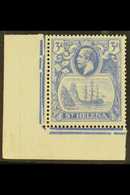 1922-37 3d Bright Blue With CLEFT ROCK Variety, SG 101c, Never Hinged Mint Corner Marginal. For More Images, Please Visi - Isola Di Sant'Elena