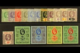 1921-27 Wmk Mult Script CA Set Complete, SG 131/46, Very Fine Mint (16 Stamps) For More Images, Please Visit Http://www. - Sierra Leone (...-1960)