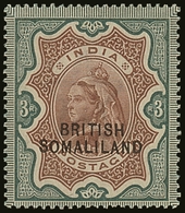 1903 3r Brown And Green With Opt At Bottom, SG 23, Lightly Hinged Mint. For More Images, Please Visit Http://www.sandafa - Somaliland (Protettorato ...-1959)