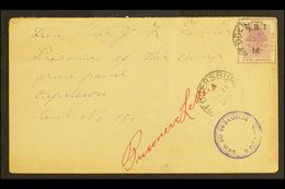 BOER WAR 1900 (11 June) Cover To Prisoner Of War Camp At Green Point, Cape Town, Bearing OFS 1d "V.R.I." Tied By Redders - Non Classificati