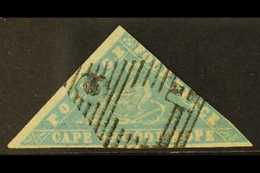 CAPE OF GOOD HOPE 1861 4d Pale Milky Blue Laid Paper. SG 14, Two Clear Margins, A Good Looker With Some Small Faults. Fo - Non Classificati
