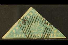 CAPE OF GOOD HOPE 1861 4d Pale Milky Blue Laid Paper. SG 14, Two Clear Margins, A Good Looker With Some Small Faults. Fo - Unclassified