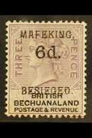 CAPE OF GOOD HOPE MAFEKING SIEGE 1900 6d On 3d Lilac And Black Br. Bechuanaland, SG 10, Very Fine Mint For More Images,  - Unclassified
