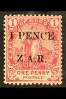 CAPE OF GOOD HOPE VRYBURG Boer Occupation 1899 1 PENCE Rose, SG 2, Mint Large Hinge Remain, Fresh & Attractive For More  - Non Classificati