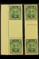 1924-9 ½d Blue-green Gutter Margin Pairs, One With IMPERFORATE AT BASE, Other IMPERFORATE TO TOP, SG 1 Variety, Fine Min - Southern Rhodesia (...-1964)