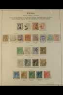 CUBA 1873-1940 OLD TIME COLLECTION Displayed On Schaubek Printed Pages, Mint Or Used And Incl. 1873 1p Used, 1874 1p Use - Other & Unclassified