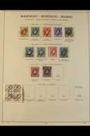 MOROCCO 1903-41 FINE USED COLLECTION Displayed On Schaubek Printed Pages, Incl. 1903-09 To 4p, Various Other Overprinted - Altri & Non Classificati