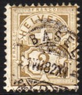 1882 2c Olive-bistre Numeral White Paper, Michel 45, SG 121, Fine Used With Fully Dated Cds Cancel, Centered To Top Righ - Altri & Non Classificati