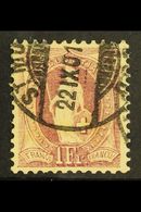 1882-1903 1f Claret, Perf.11½x12, Impressed Watermark, Zumstein 71E, SG 160, Very Fine Used. For More Images, Please Vis - Other & Unclassified