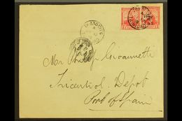 1918 (12 Nov) Cover To Port Of Spain, Bearing 1913-23 1d (SG 150) & 1918 1d "War Tax" Opt (SG 189) Tied By "Tabaquite" C - Trindad & Tobago (...-1961)