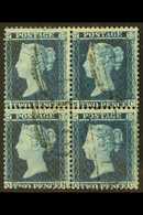 1854-57 2d Blue, Watermark Large Crown, Perf 14, Plate 5 (die I, Alphabet II), SG 34, A Fine Used BLOCK OF FOUR Lettered - Altri & Non Classificati