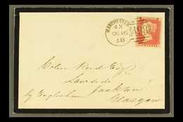 1854-58 "SPOON" POSTMARKS ON COVERS An Attractive Group Of Covers Or Entire Letters All Bearing Penny Red "Stars", Inclu - Other & Unclassified