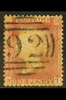 1856-58 1d Rose-red 'NT' Perf 14, SG 40, Fine Used, Showing A Striking BROKEN CHECK LETTER Variety - The Letter "T" Appe - Altri & Non Classificati