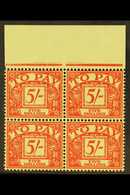 POSTAGE DUE 1959-63 5s Scarlet On Yellow, Wmk Multi Crowns, With WATERMARK SIDEWAYS INVERTED Variety, SG D66Wi, A Superb - Other & Unclassified