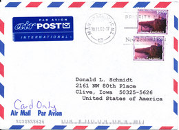 New Zealand Air Mail Cover Sent To USA 18-11-2002 - Corréo Aéreo