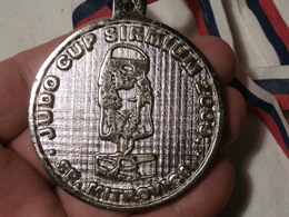 JUDO CUP "SIRMIUM 2009." SPORT SILVER MEDAL ~ MEDAILLE CHAMPIONSHIP SERBIA Sunny Hour Statue Of Hercule's Brother Ifikla - Sonstige & Ohne Zuordnung