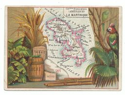 Delcampe - CHROMO Géographiqe Ile De La Martinique Colonie Française D' Amérique - Otros & Sin Clasificación