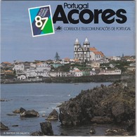 PORTUGAL STAMPS AÇORES AZORES ANUAL WALLET W/Blackprint 1987 MNH - Postzegelboekjes